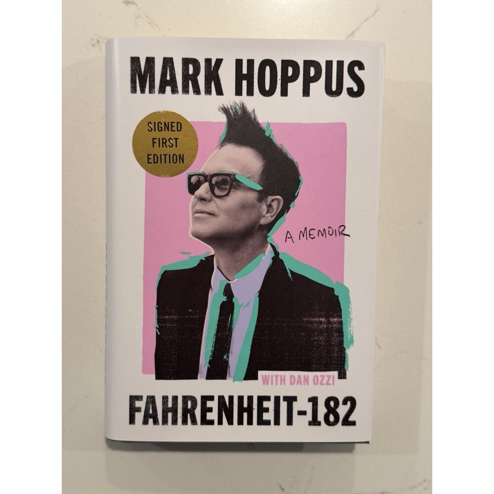 Autographed Mark Hoppus Signed Book Fahrenheit-182 A Memoir Blink 182 #3